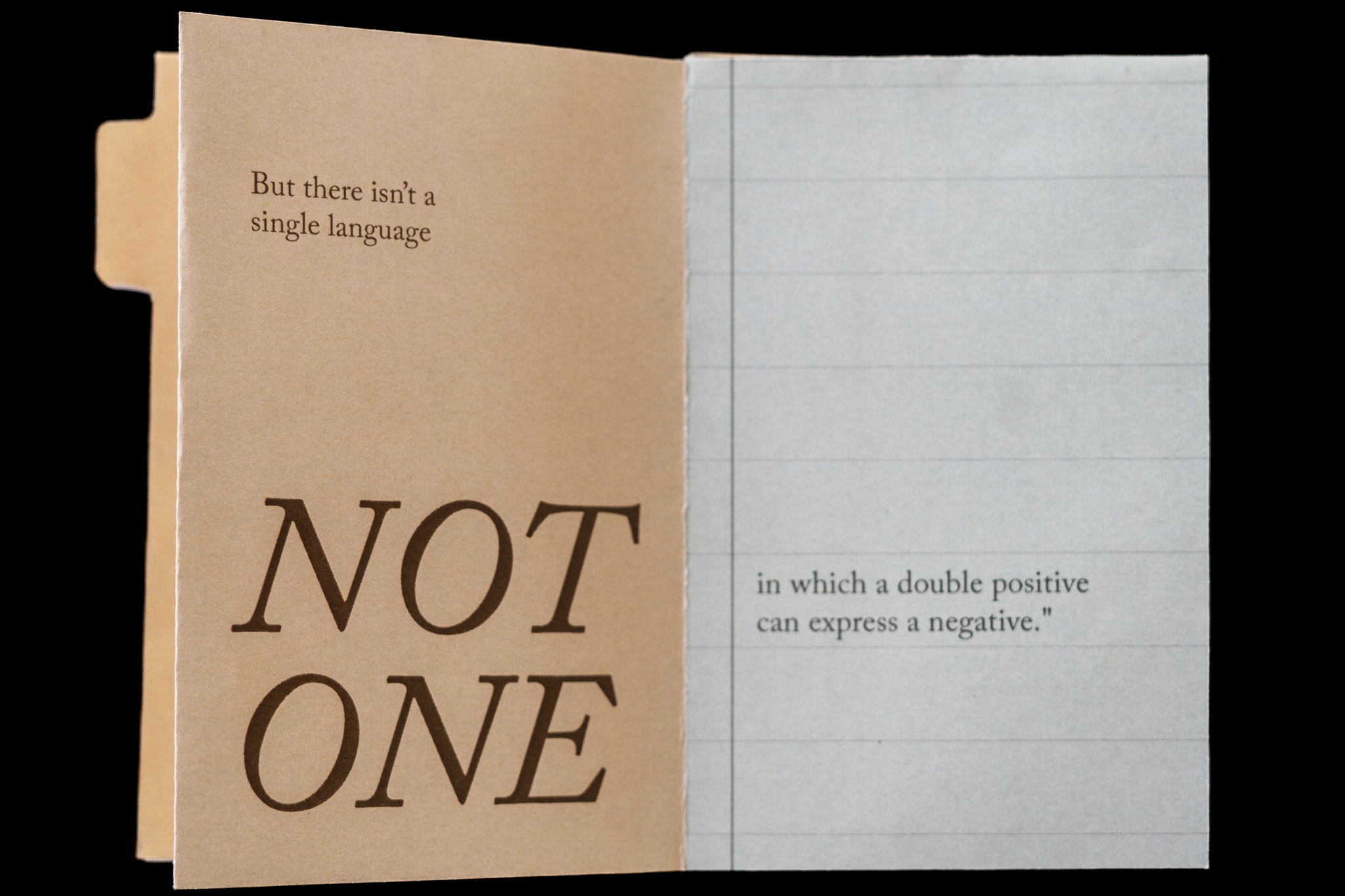 two page layout for joke zine project