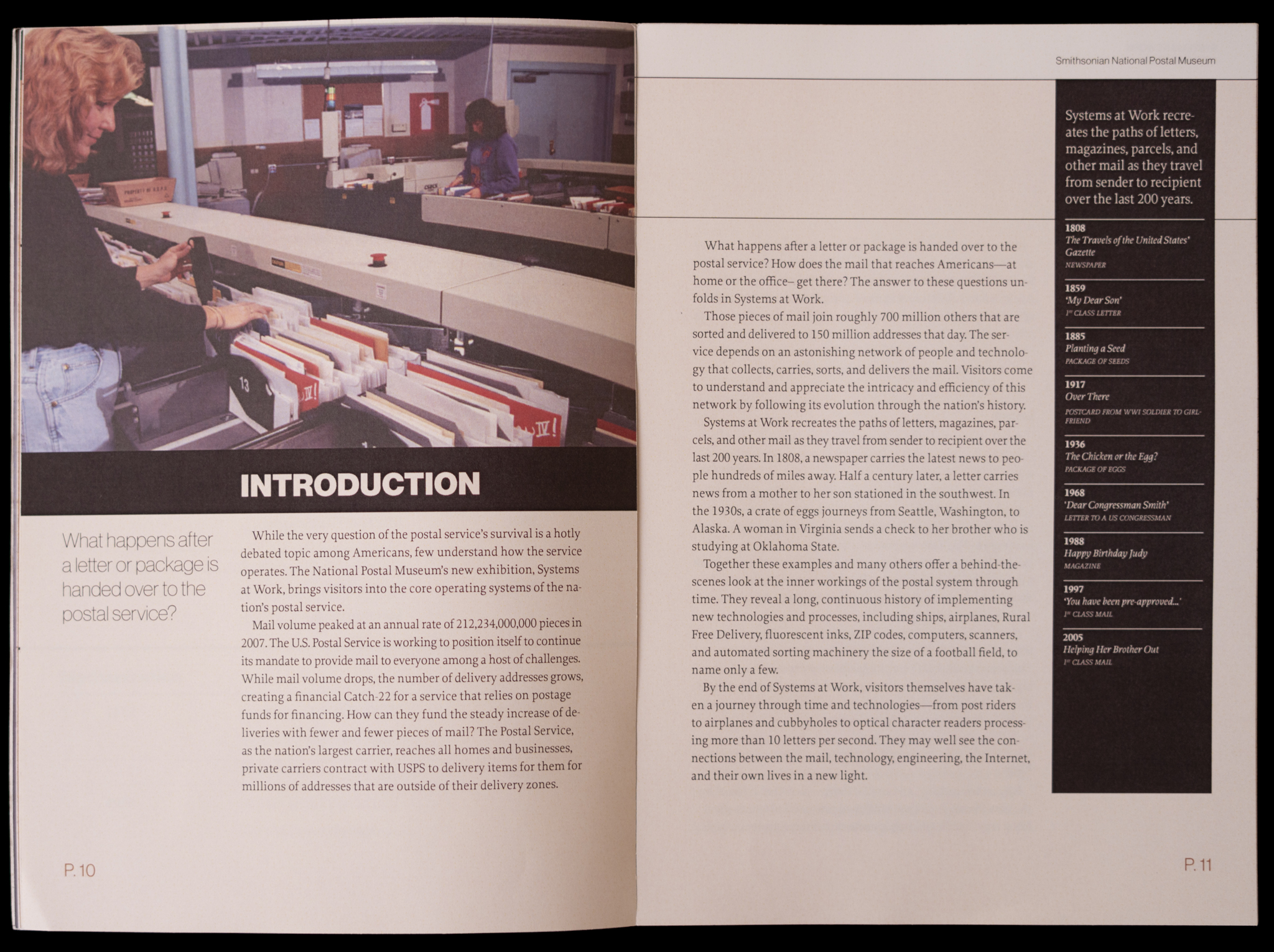 page layout of museum catalog